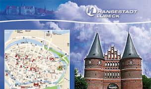 Flyer für Lübeck-Tourismus